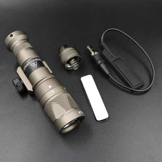 Tactical Light M300V IR Lighting & LED White Scout Flashlight w/ Remote Pressure Switch for Hunting Picatinny Rail - The Gear Guy