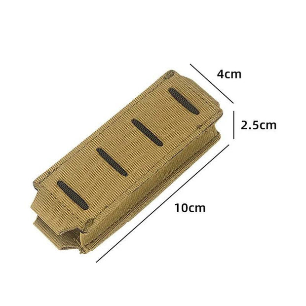 Tactical Molle 9mm Magazine Pouch Single Mag Holder Military Universal Laser Cut Flashlight Pouch Knife Pocket Hunting Gear - The Gear Guy