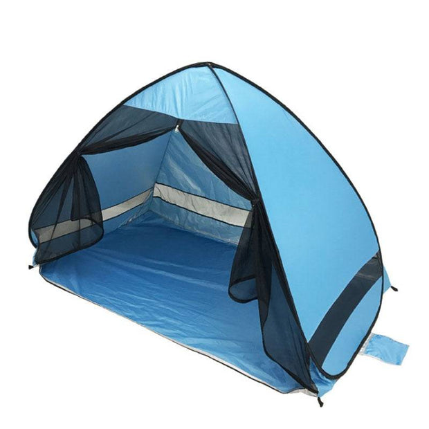 Pop Up Quick Open Beach Tent 1-2persons Anti-mosquito UV Protection Automatical Outdoor Camping Portable Sunshade Mesh Curtain - The Gear Guy