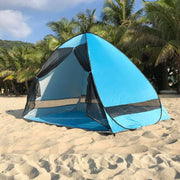 Pop Up Quick Open Beach Tent 1-2persons Anti-mosquito UV Protection Automatical Outdoor Camping Portable Sunshade Mesh Curtain - The Gear Guy