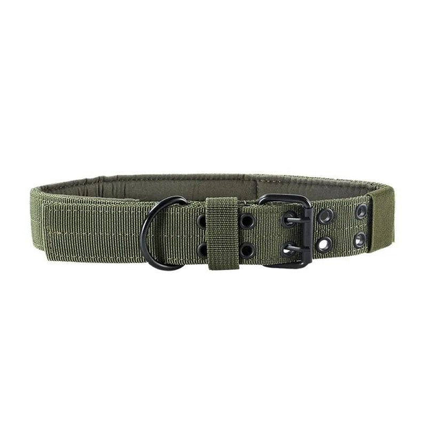 OneTigris Tactical Nylon Dog Collar with Metal Buckle & D ring Military K9 Hunting German Shepherd Pet Supplies As Travel Kit - The Gear Guy