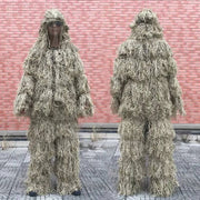 3D Withered Grass Ghillie Suit 4 PCS Sniper Military Tactical Camouflage Clothing Hunting Suit Army Hunting Clothes Birding Suit - The Gear Guy