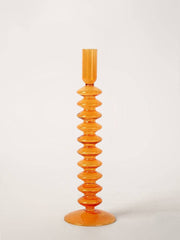 Nordic Home Colored Retro Glass Candle Holders - The Gear Guy