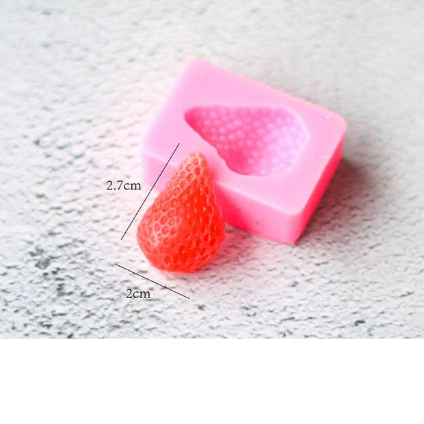 Strawberry Candle Silicone Mold Candle Decoration Mold - The Gear Guy