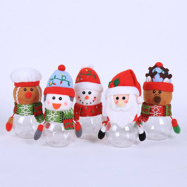 Christmas Gift Bags Candy Jar Storage Bottle Santa Bag Sweet Christmas Candy Bag Boxes Child Kids Gifts New Year - The Gear Guy