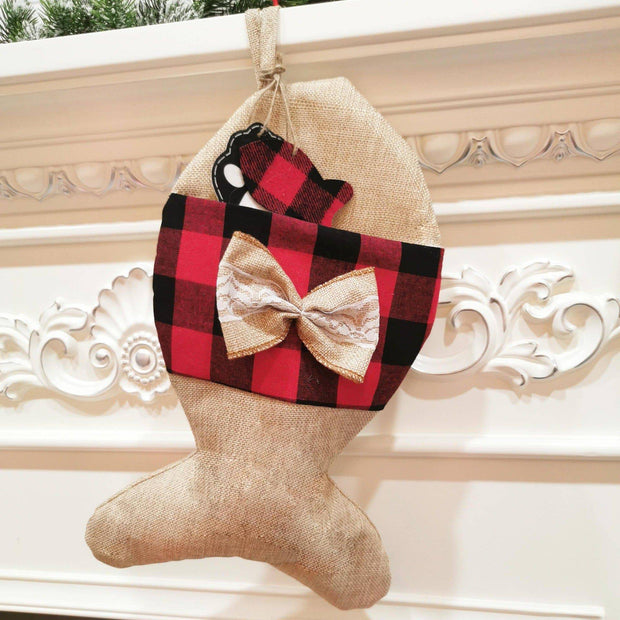 Christmas Ornament Christmas Socks Gift Bag - The Gear Guy