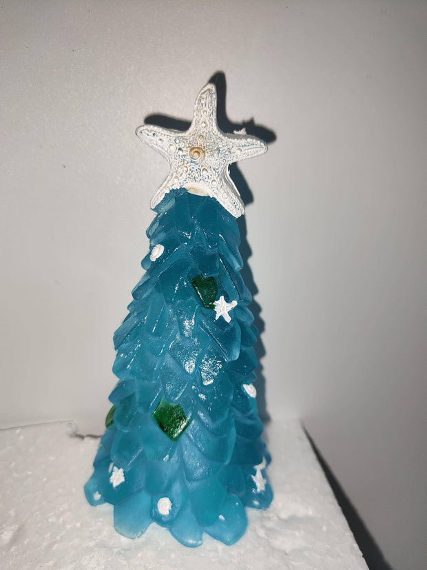 DIY Christmas Decoration Blue Christmas Tree Glass Creative Unique Decoration - The Gear Guy