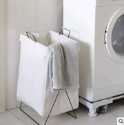 Foldable fabric hamper household laundry basket large storage basket bathroom clothes storage basket - The Gear Guy