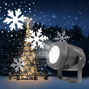 2023 Christmas Party Lights Snowflake Projector Light Led Stage Light Rotating Xmas Pattern Outdoor Holiday Lighting Garden Christmas  Decor - The Gear Guy