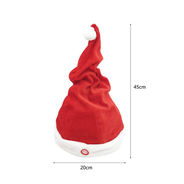 Swing Electric Christmas Hat Festival Plush Toys Hat Children's Gift Battery Music Christmas Hat Factory Wholesale - The Gear Guy