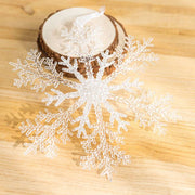 Christmas Decoration Acrylic Transparent Snowflake Christmas Tree Decoration Pendant DIY Christmas Decor For Home - The Gear Guy