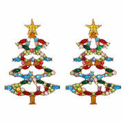Fashion Hot New Cartoon Christmas Tree Earrings Diamond Jewelry - The Gear Guy