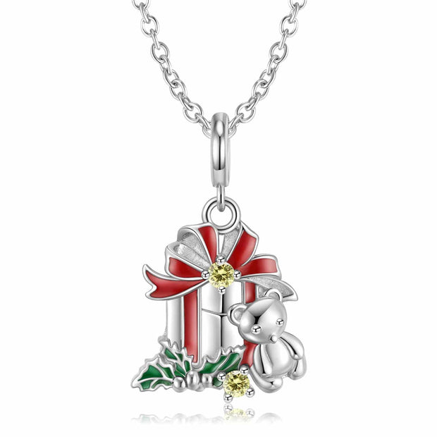 925 Sterling Silver Bear Bell Necklace Fashion Christmas Jewelry - The Gear Guy