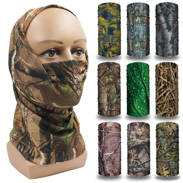 Camo Hunting Tactical Magic Bandana Camouflage Neck Gaiter Tube Mask Face Shield Hiking Scarfs Realtree Multifunctional Headwear - The Gear Guy
