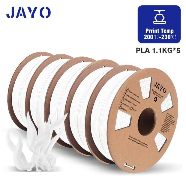 JAYO 3D PLA/PETG/PLA META/SILK/PLA PLUS 3D Printer Filament 1.75MM 5 KG 100% No Bubble DIY Tools Material for 3D Printer&3D Pen - The Gear Guy