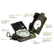 Mulitifunctional Eyeskey Survival Military Compass Camping Hiking Compass Geological Compass Digital Compass Camping Equipment - The Gear Guy