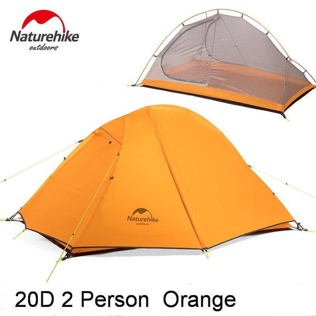 Naturehike Outdoor Ultralight Cycling Tent 1 2 People Backpacking Trekking Mountain Single Camping Tent Waterproof PU4000 - The Gear Guy