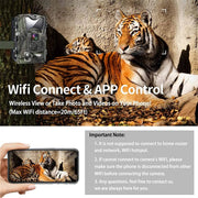 Outdoor WiFi Trail Camera Bluetooth 4K 36MP Game Camera 940NM Night Vision Motion Activated Waterproof Hunting Wildlife Cam - The Gear Guy