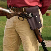 Tourbon Hunting Gun Accessories Gun Holster Waist Belt Shotgun Rifle Holder Leather Slide Carrier Waistband - The Gear Guy