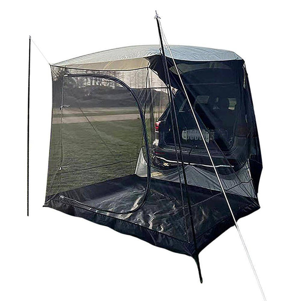 5-6 Person Car Truck Tent For Camping SUV MPV Car Rear Tent Waterproof Auto Tail Tent Awning Beach Sunshade For Self-driving - The Gear Guy