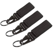 Outdoor Keychain Tactical Nylon Gear Clip Key Ring Holder Hunting Belt Keepers Keychain for Camping Hiking Cycling - The Gear Guy