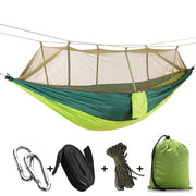 1-2 Person Outdoor Camping Hammock With Mosquito Net. High Strength Parachute Hammock. - The Gear Guy