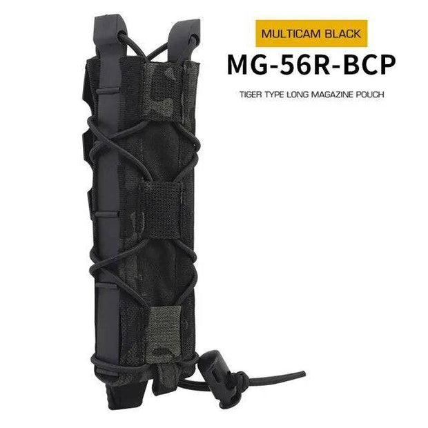 Universal 9mm Long Magazine Pouch Molle Single Fast Tactical Mag Pouch Holder for Airsoft Accessories Hunting Gear for MP5 UMP - The Gear Guy