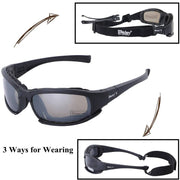 Tactical Camouflage Men's Polarized Glasses Military Shooting Hunting Goggles 4 Lens Kit Sunglasses Men Hiking - The Gear Guy
