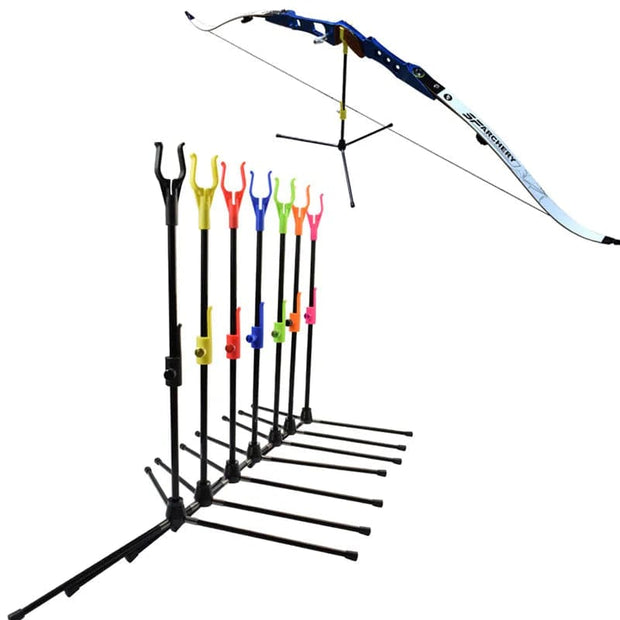 1Pack Archery Bow Stand Recurve Bow Holder Removable Stander Assemble Hanger for Archery Hunting Shooting Outdoor Sports 7Colors - The Gear Guy
