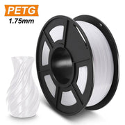 SUNLU PETG 3D Printer Filament 1.75mm High transparency White Color Tolerance+/-0.02mm for DIY gift printing fast shipping - The Gear Guy