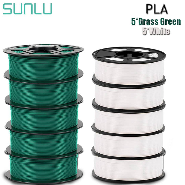 SUNLU PLA 10KG 3D Printer Filament PETG 1KG/Roll 1.75MM ±0.02MM 100% Filament Line Up Neatly FDM Printing Consumable Materials - The Gear Guy
