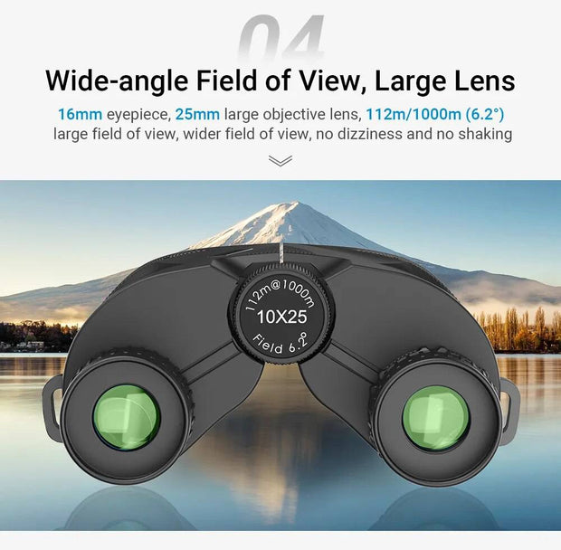 APEXEL Professional Powerful Binoculars 10x25 Long Range Binoculares Outdoor Hunting HD Telescope Large View for Adults and Kids - The Gear Guy