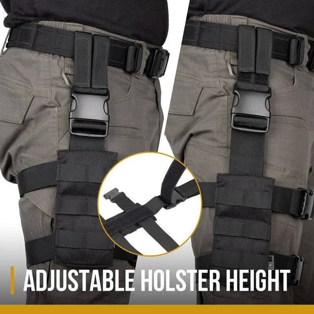 OneTigris Tactical Drop Leg Platform 1000D Nylon MOLLE Mini Leg Panel with Quick Release Buckle for Hunting/Paintball/Airsoft - The Gear Guy