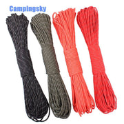 CAMPINGSKY Reflective Paracord 550 Parachute Cord Lanyard Tent Rope Mil Spec Type III 7 Strand For Hiking Camping - The Gear Guy