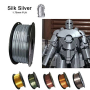 PLA 3D Printer Filament 1.75mm Silk Silver Gold 250g/500g/1KG Shiny Metallic Feel 3D Printing Material Silky Shine Filament - The Gear Guy