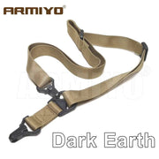Armiyo Tactical Mission S3 2 Point Adjustable Shoulder Strap Gun Sling Nylon Belt Plastic Clip Mount Airsoft Hunting Accessories - The Gear Guy