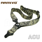 Armiyo Tactical Mission S3 2 Point Adjustable Shoulder Strap Gun Sling Nylon Belt Plastic Clip Mount Airsoft Hunting Accessories - The Gear Guy