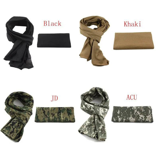 VULPO Tactical Camouflage Scarf Multifunctional Army Mesh Breathable Scarf Wrap Mask Shemagh Veil For Airsoft hunting Hiking - The Gear Guy