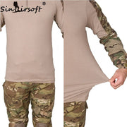 SINAIRSOFT Tactical G3 BDU Camouflage Combat Uniform Airsoft Shirt Pants With Knee Pads Military Multicam Hunting Camo Clothes - The Gear Guy