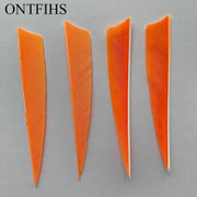 50 Pcs 4 Inch Turkey Feather Shield Archery Fletching DIY For Hunting Shooting Traditional Bow Accessories - The Gear Guy