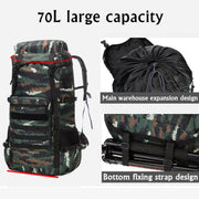 Waterproof Outdoor Camping 70L Military Backpack - The Gear Guy